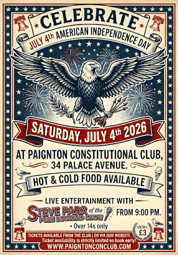 Paignton Constitutional Club 4th July Event Small