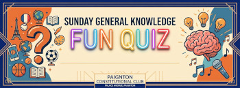 Paignton Constitutional Club Sunday Quiz